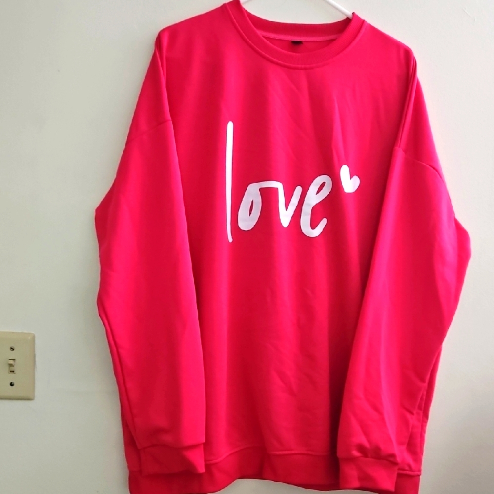 4XL PINK Love Sweatshirt